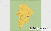 Savanna Style 3D Map of Wuhua, single color outside