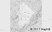 Silver Style 3D Map of Wuhua