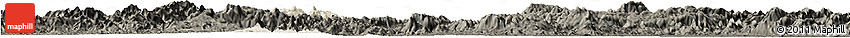 Shaded Relief Horizon Map of Wuhua, darken Shaded Relief Horizon Map of Wuhua, darken