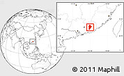 Blank Location Map of Wuhua
