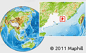 Physical Location Map of Wuhua, highlighted parent region