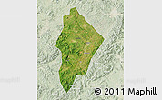 Satellite Map of Wuhua, lighten