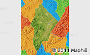 Satellite Map of Wuhua, political outside