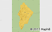 Savanna Style Map of Wuhua, single color outside