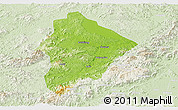 Physical Panoramic Map of Wuhua, lighten