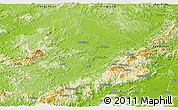 Physical Panoramic Map of Wuhua