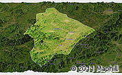 Satellite Panoramic Map of Wuhua, darken