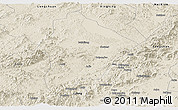 Shaded Relief Panoramic Map of Wuhua