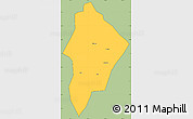 Savanna Style Simple Map of Wuhua, cropped outside