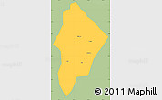 Savanna Style Simple Map of Wuhua, single color outside