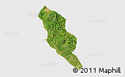 Satellite 3D Map of Xingning, cropped outside