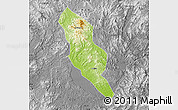 Physical Map of Xingning, desaturated