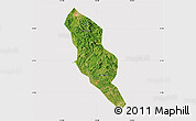 Satellite Map of Xingning, cropped outside