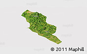 Satellite Panoramic Map of Xingning, cropped outside
