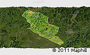 Satellite Panoramic Map of Xingning, darken