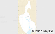 Classic Style Simple Map of Xinhui, single color outside