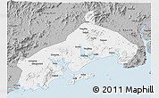 Gray 3D Map of Yangjiang