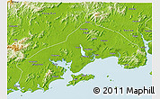 Physical 3D Map of Yangjiang