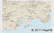 Shaded Relief 3D Map of Yangjiang