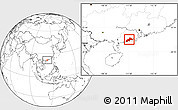Blank Location Map of Yangjiang