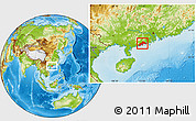 Physical Location Map of Yangjiang