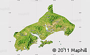 Satellite Map of Yangjiang, cropped outside