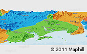 Political Panoramic Map of Yangjiang