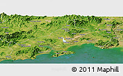 Satellite Panoramic Map of Yangjiang