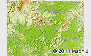 Physical 3D Map of Yingde