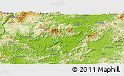 Physical Panoramic Map of Yingde