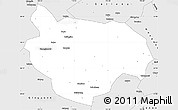 Silver Style Simple Map of Yingde