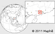 Blank Location Map of Yunfu