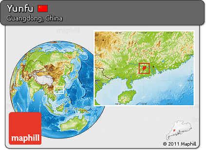 Physical Location Map of Yunfu