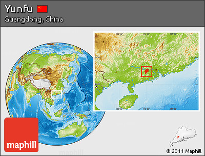 Physical Location Map of Yunfu