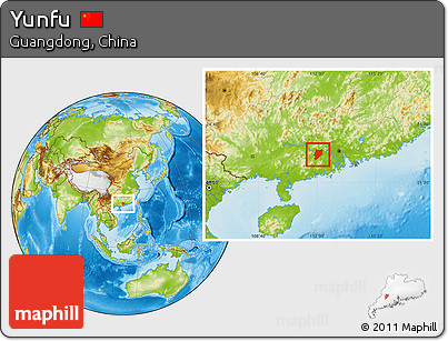 Physical Location Map of Yunfu