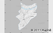 Gray Map of Yunfu, single color outside