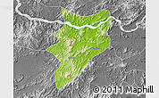 Physical Map of Yunfu, desaturated