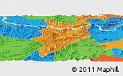 Political Panoramic Map of Yunfu