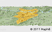 Savanna Style Panoramic Map of Yunfu