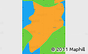 Political Simple Map of Yunfu