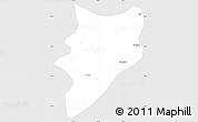 Silver Style Simple Map of Yunfu, single color outside