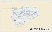 Classic Style 3D Map of Zhaoqing Shi, single color outside