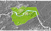 Physical 3D Map of Zhaoqing Shi, desaturated