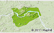Physical 3D Map of Zhaoqing Shi, lighten