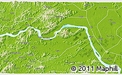 Physical 3D Map of Zhaoqing Shi