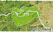Physical 3D Map of Zhaoqing Shi, satellite outside