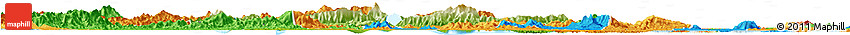 Physical Horizon Map of Zhaoqing Shi, political outside