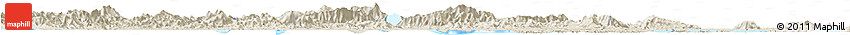 Shaded Relief Horizon Map of Zhaoqing Shi