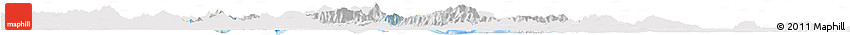 Silver Style Horizon Map of Zhaoqing Shi, single color outside