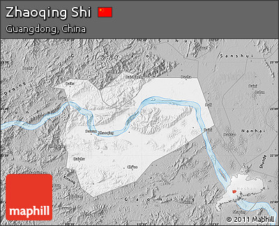 Gray Map of Zhaoqing Shi